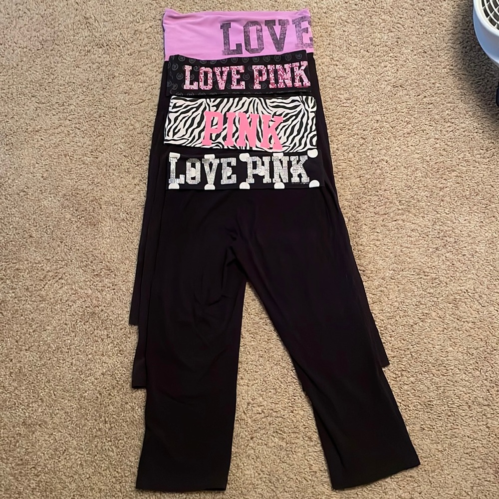 4 Pair of Victoria’s Secret Legging Capris. All Size Small. $16 OBO for ALL.